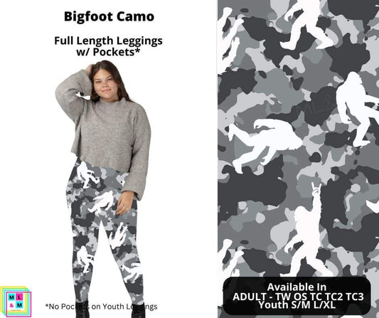 Bigfoot Camo Full Length Leggings w/ Pockets