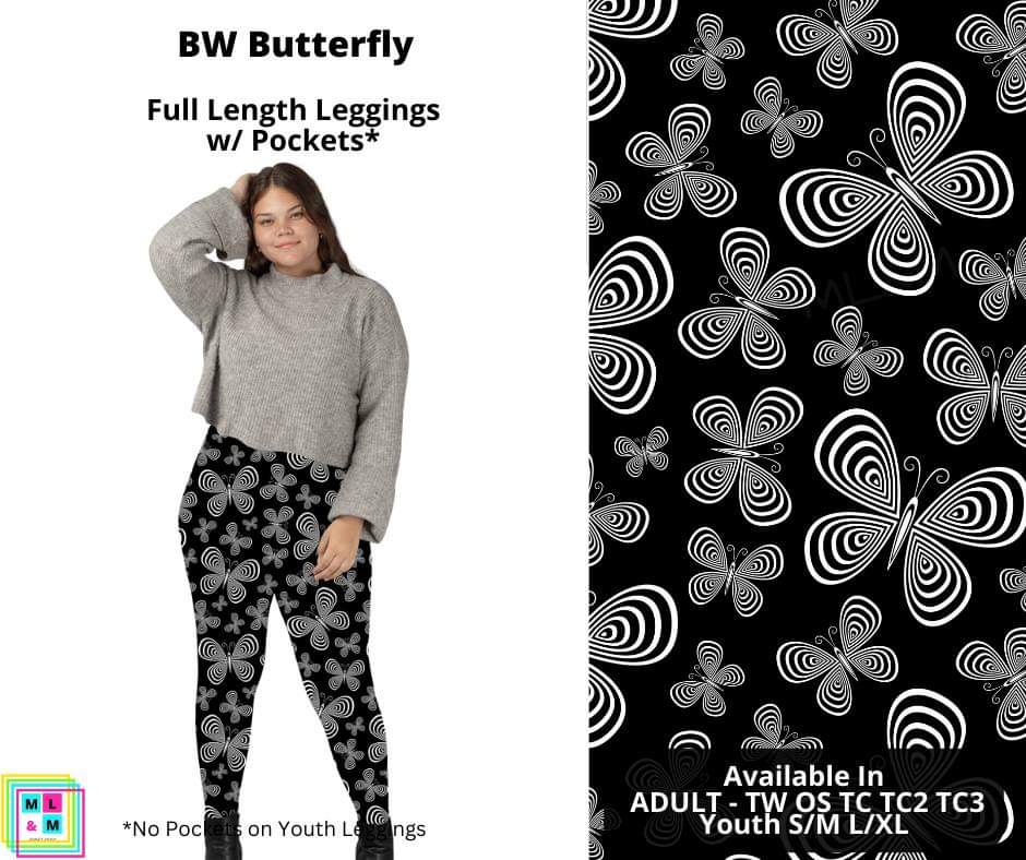 BW Butterfly Full Length Leggings w/ Pockets