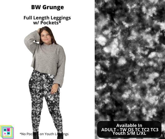 BW Grunge Full Length Leggings w/ Pockets