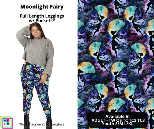 Moonlight Fairy Full Length Leggings w/ Pockets