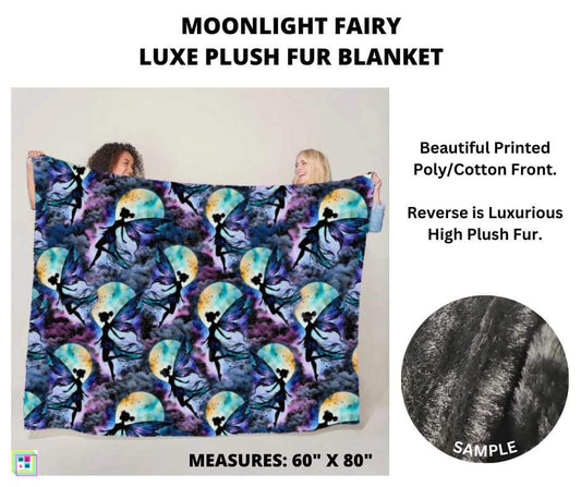 Moonlight Fairy Luxe Plush Fur Blanket