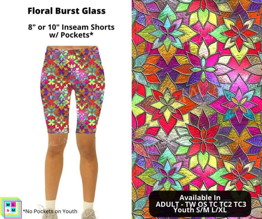 Floral Burst Glass Shorts