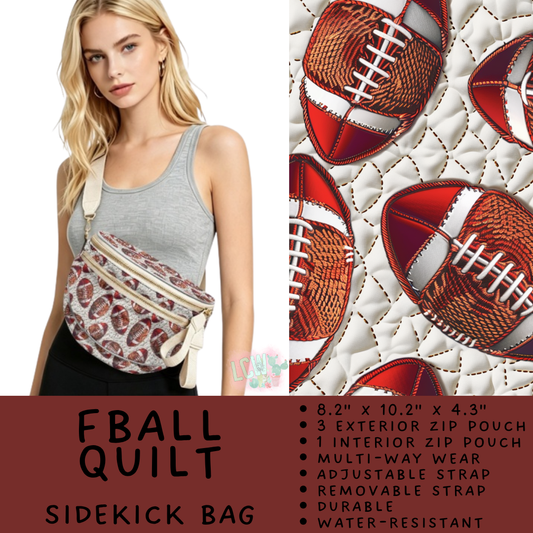Batch #579 - Sidekick Bags 2 - Closes 9/2 - ETA early November - FBall Quilt Sidekick Bag
