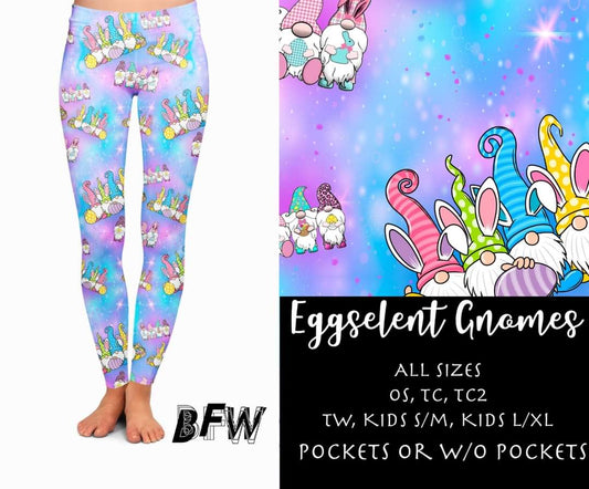 Eggscellent Gnome leggings capris joggers and loungers kids leggings