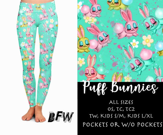 Puffy Bunnies Leggings, Capris, Joggers, and Loungers