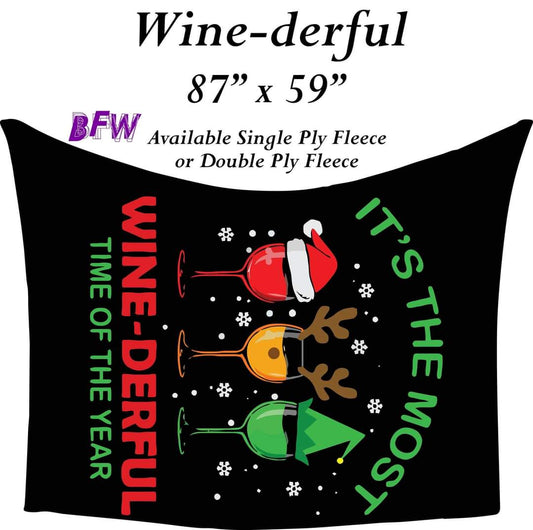 Wine-derful 59"x87" soft blankets
