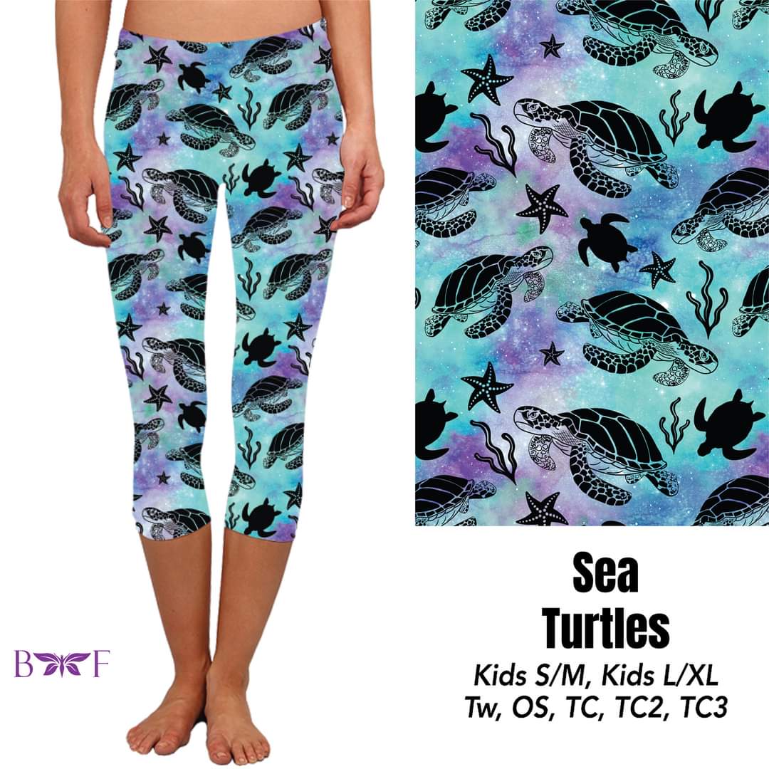 Sea Turtles Biker Shorts