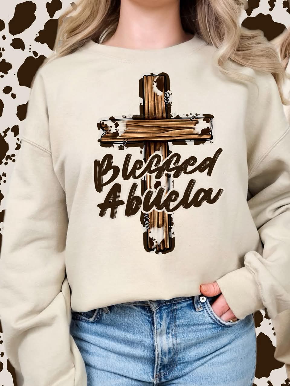 BLESSED CROSS NAME COLLECTION SWEATSHIRT (Multiple Options)