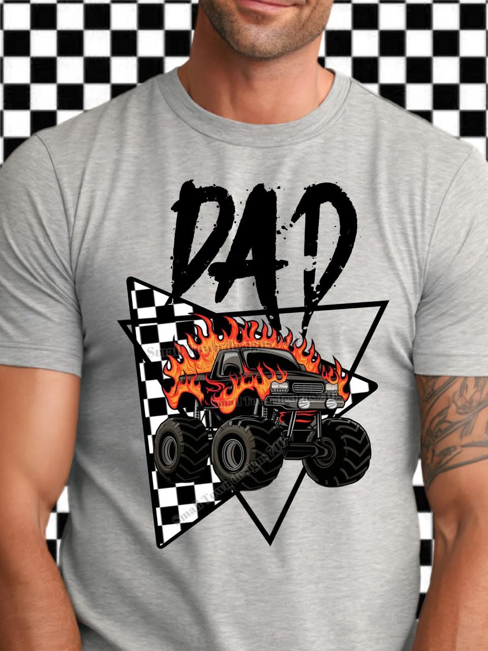 CHECKER MONSTER TRUCK NAME COLLECTION TEES (Multiple Options)