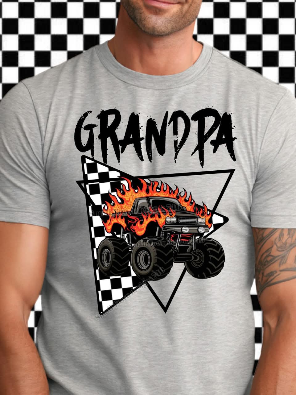 CHECKER MONSTER TRUCK NAME COLLECTION TEES (Multiple Options)