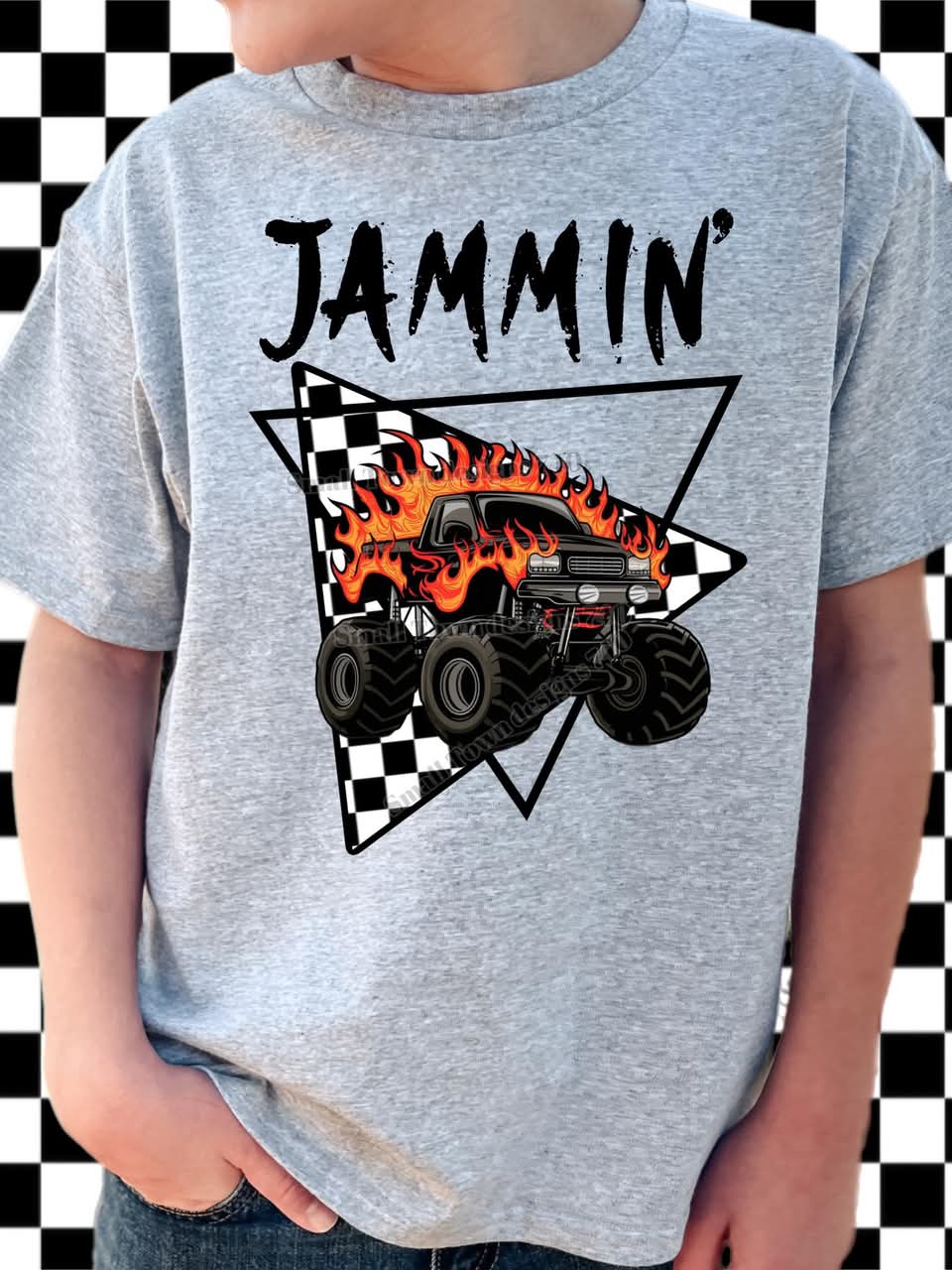 CHECKER MONSTER TRUCK NAME COLLECTION TEES (Multiple Options)