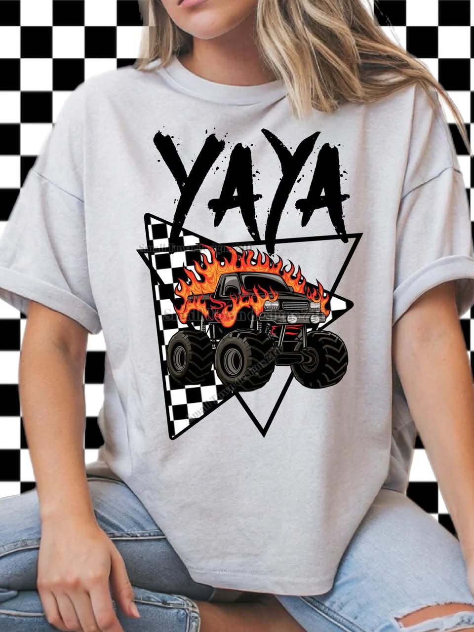 CHECKER MONSTER TRUCK NAME COLLECTION TEES (Multiple Options)