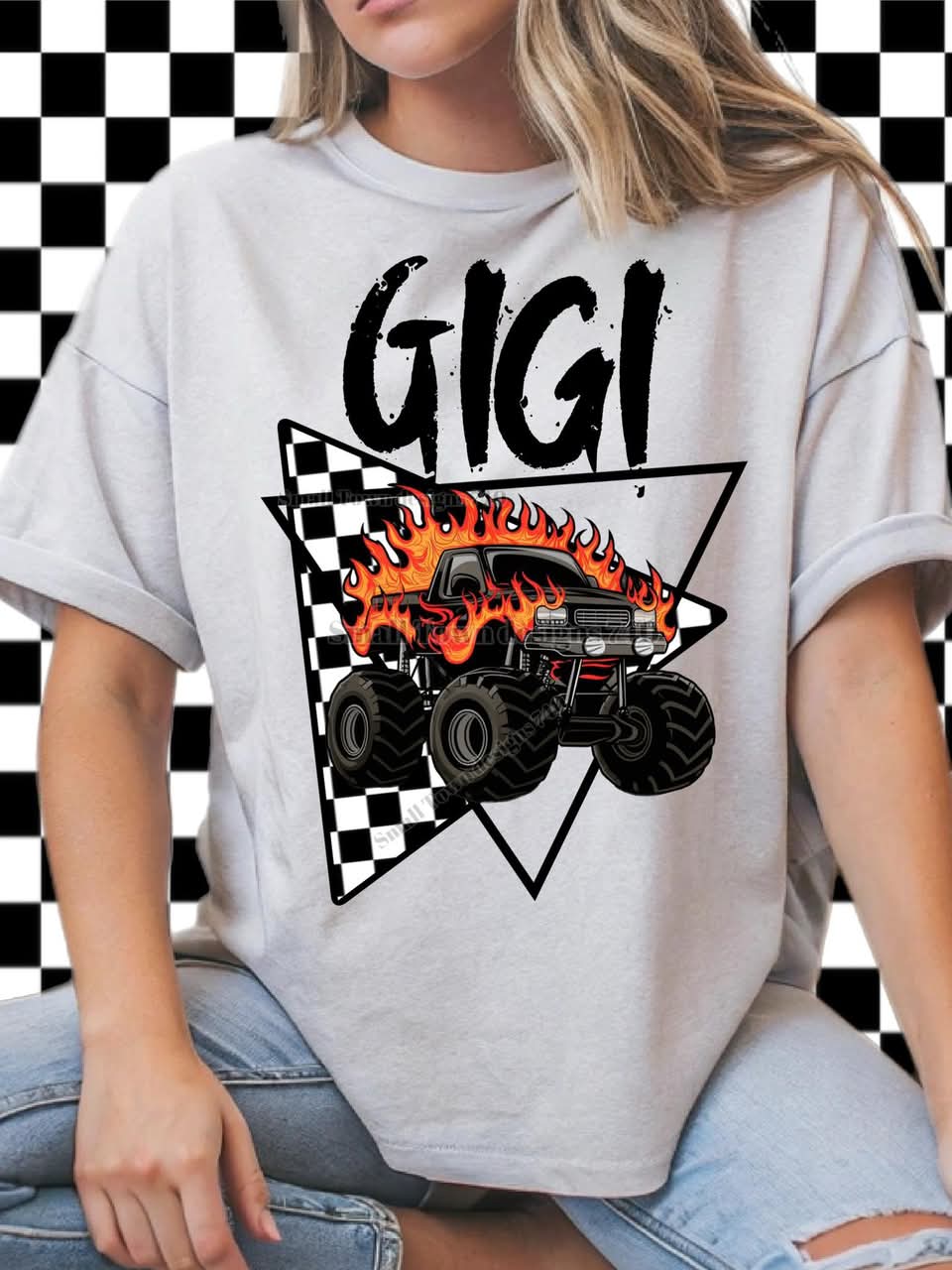CHECKER MONSTER TRUCK NAME COLLECTION TEES (Multiple Options)