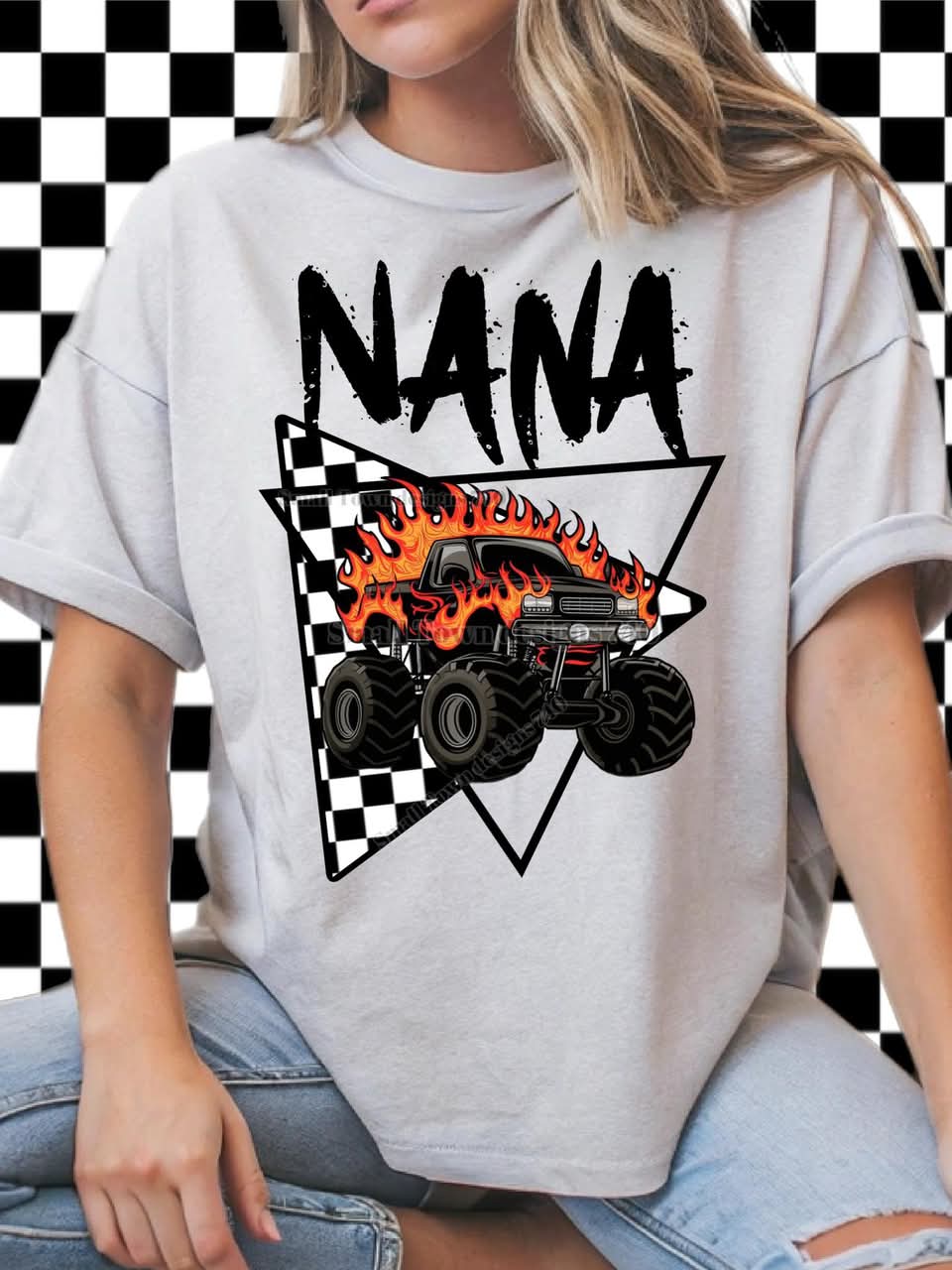 CHECKER MONSTER TRUCK NAME COLLECTION TEES (Multiple Options)