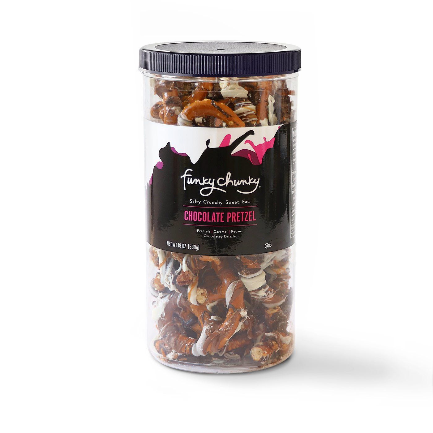 Chocolate Pretzel 19 oz Tall Canister