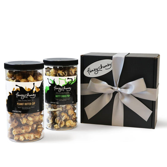 Salty Sweet Duo Nutty Peanut Butter 19 oz Tall Canisters