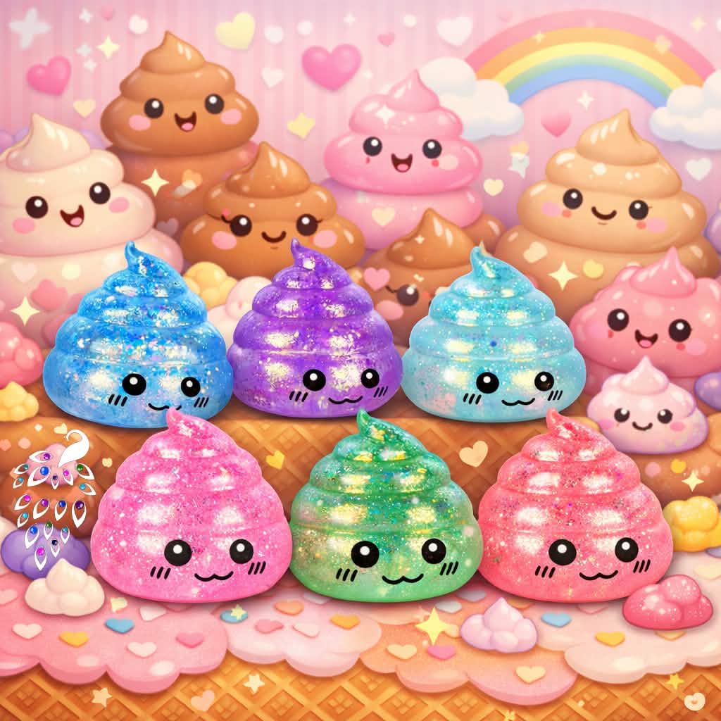 Viral Glitter Poo Squishy (PREORDER CLOSES 7/18, ETA END JULY)