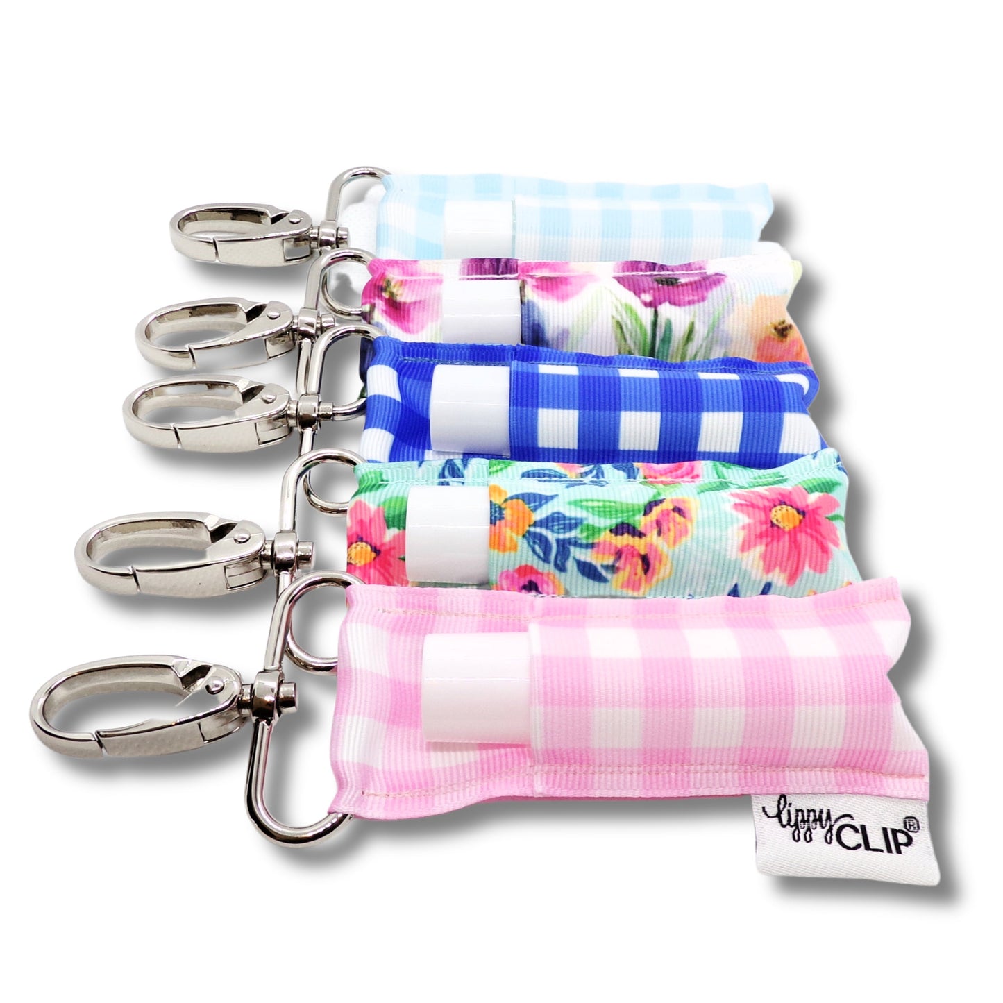 Royal Blue Gingham LippyClip® Lip Balm Holder