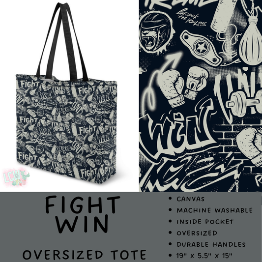 Batch #495 - Travel Collection - Closes 2/23 - ETA late April - Fight Win Oversized Totes