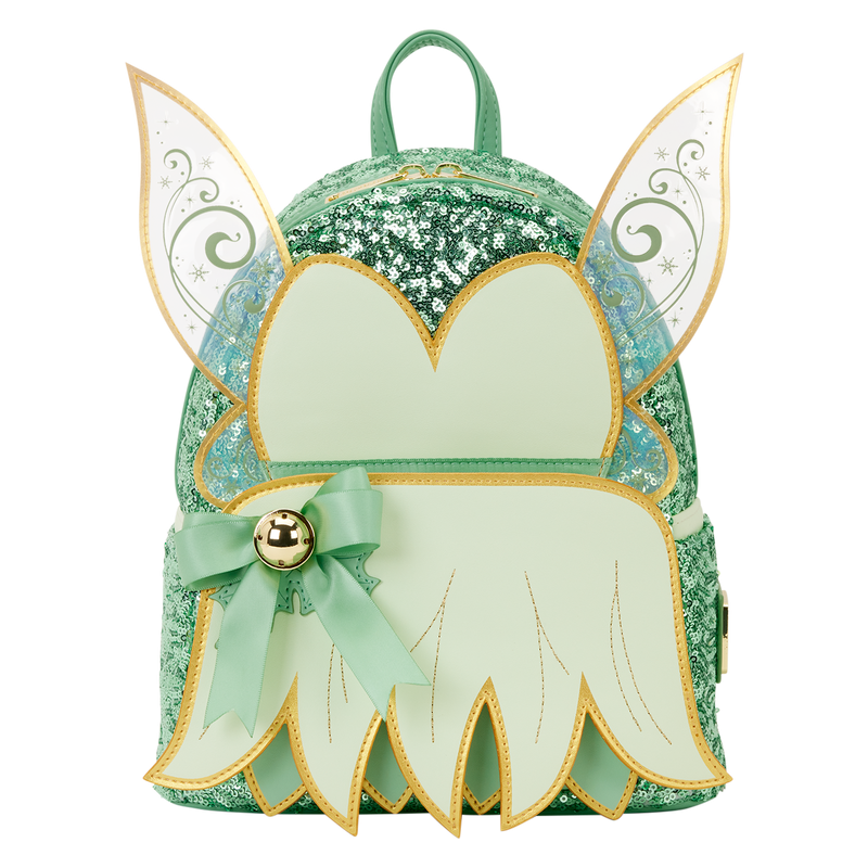 Disney Loungefly Tinker Bell Sequin Holiday Mini Backpack