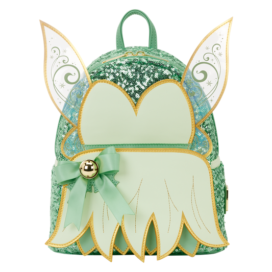 Disney Loungefly Tinker Bell Sequin Holiday Mini Backpack