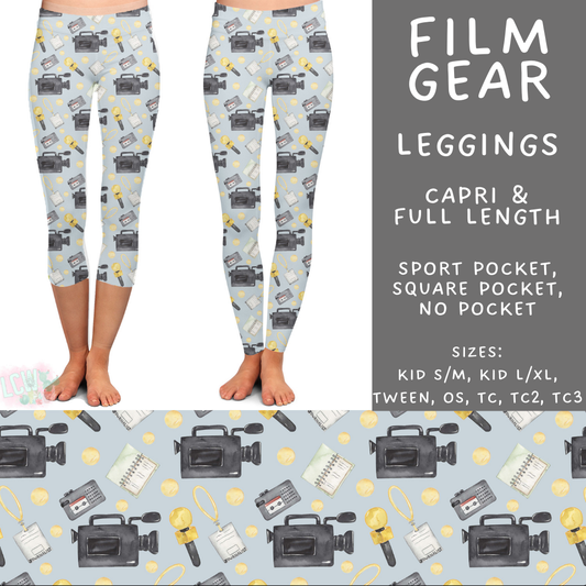 Batch #496 - Careers Collection 2 - Closes 2/25 - ETA late April - Film Gear Full and Capri Length Leggings