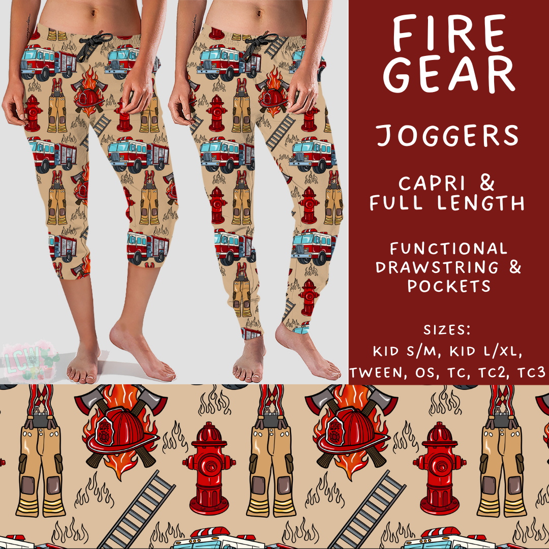 Batch #496 - Careers Collection 2 - Closes 2/25 - ETA late April - Fire Gear Full and Capri Length Joggers