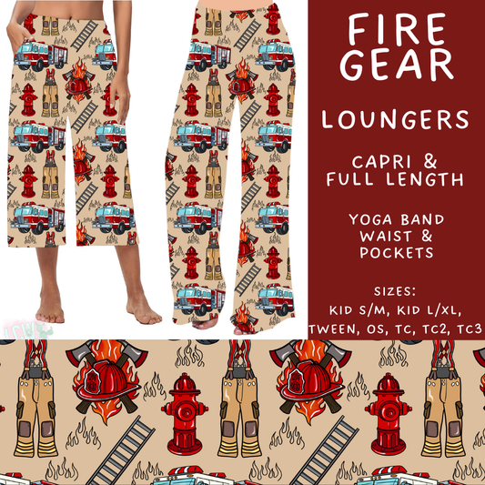 Batch #496 - Careers Collection 2 - Closes 2/25 - ETA late April - Fire Gear Capri and Full Length Loungers