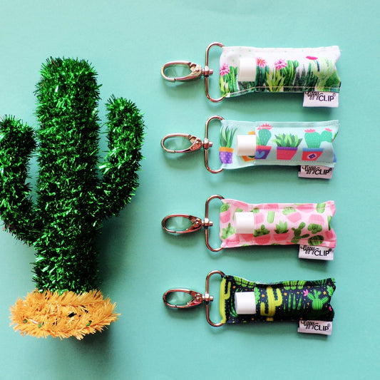 Cactus Garden LippyClip® Lip Balm Holder