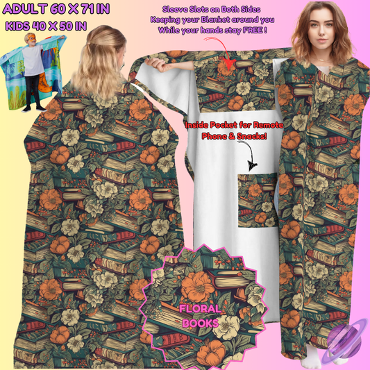 WEARABLE THROW RUN-FLORAL BOOKS-PREORDER CLOSING 8/31-  ETA LATE NOV./EARLY DEC.