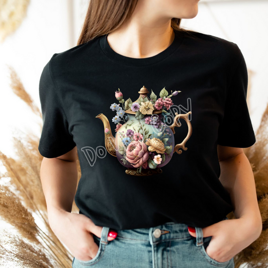 FLORAL TEA - UNISEX TEE ADULTS/KIDS