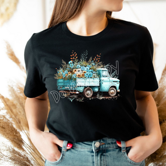 FLORAL TRUCK - UNISEX TEE ADULTS/KIDS