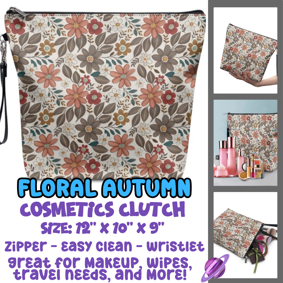 FLORAL AUTUMN - COSMETIC CLUTCH RUN 3 PREORDER CLOSES 9/17