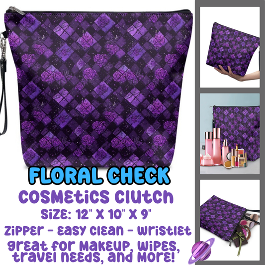 FLORAL CHECK - COSMETIC CLUTCH RUN 3 PREORDER CLOSES 9/17