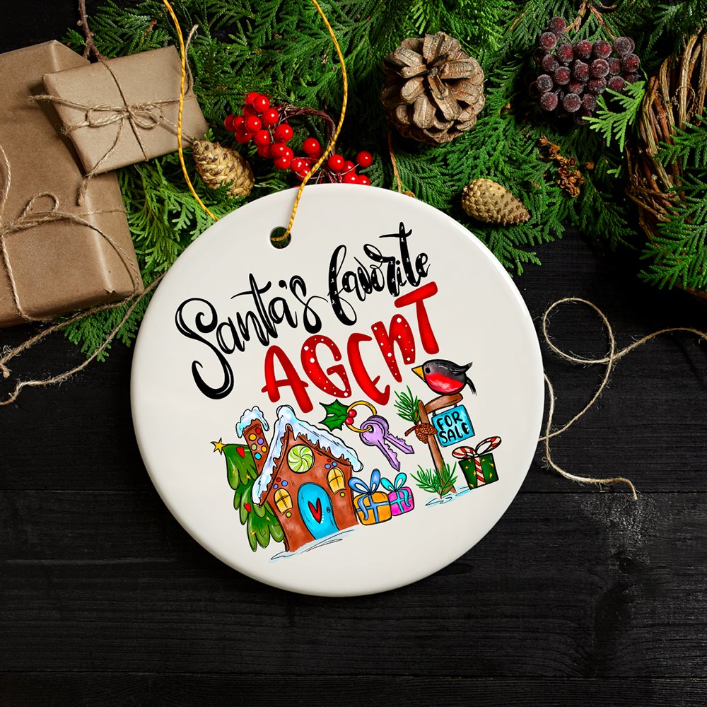 Santa’s Favorite Real Estate Agent, Appreciation Gift for Realtor and Sales Closing