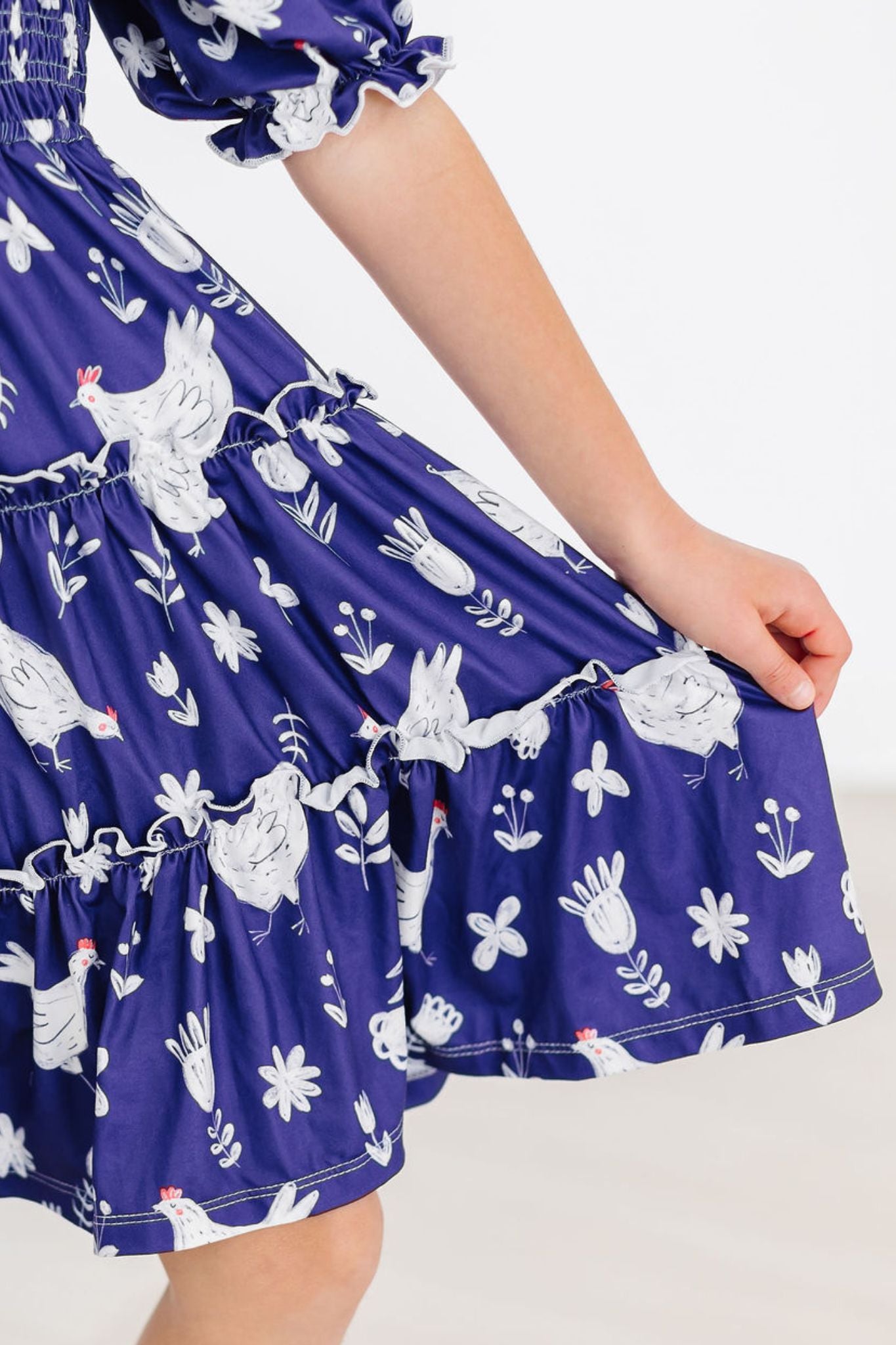 SALE Feathered Friends Smocked Ruffle Dress