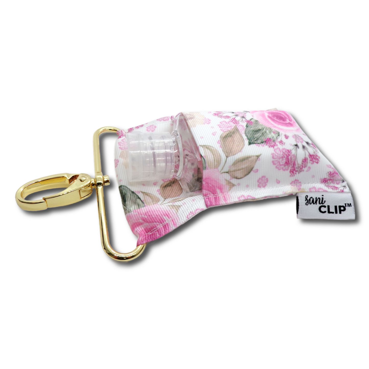 Feminine Floral SaniClip Hand Sanitizer Holder - made to order
