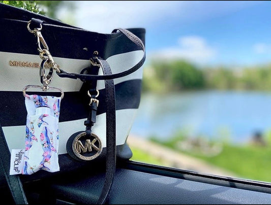 Floral Whale LippyClip® Lip Balm Holder