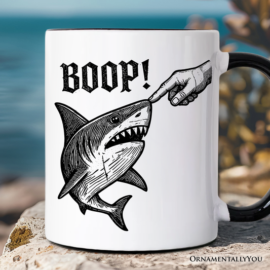 Boop Shark Mug, Funny Ocean Animal Gift