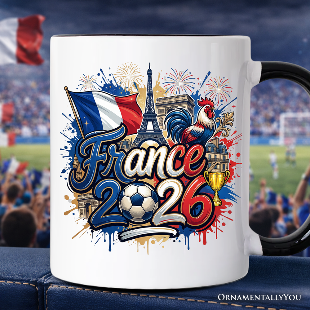 France 2026 Soccer Cup Global Championship Mug, Football Fans Gift