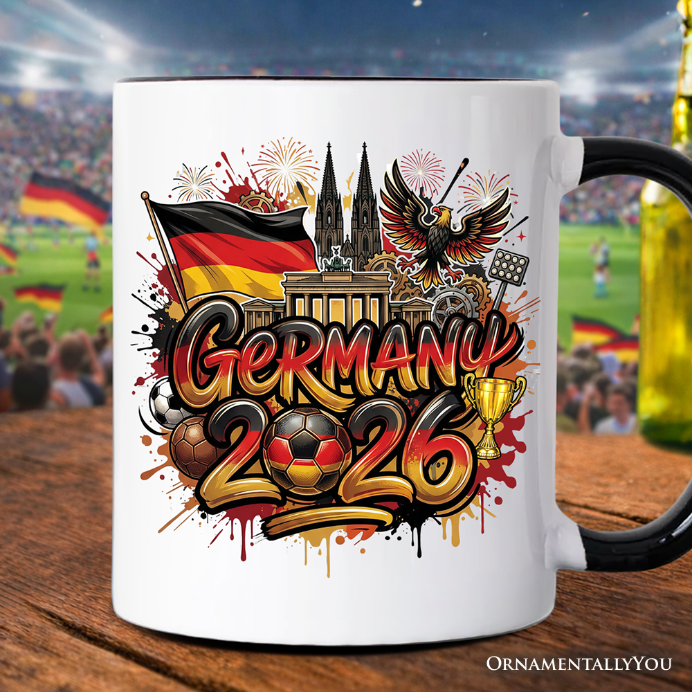Germany 2026 Soccer Cup Global Championship Mug, Football Fans Gift