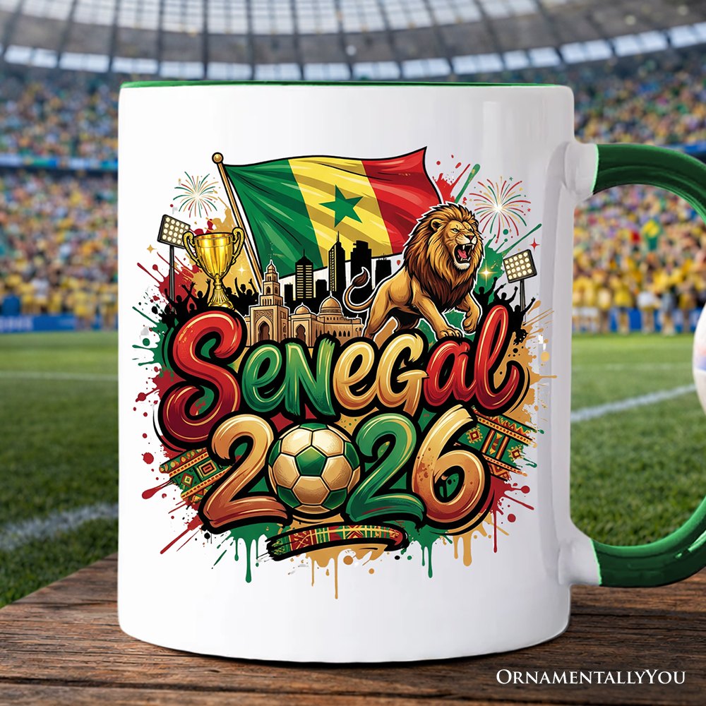 Senegal 2026 Soccer Cup Global Championship Mug, Football Fans Gift