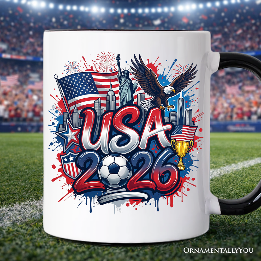 USA 2026 Soccer Cup Global Championship Mug, Football Fans Gift