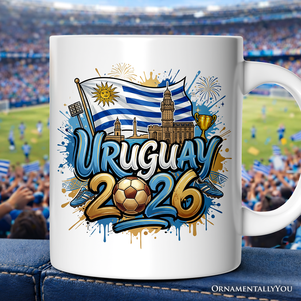Uruguay 2026 Soccer Cup Global Championship Mug, Football Fans Gift
