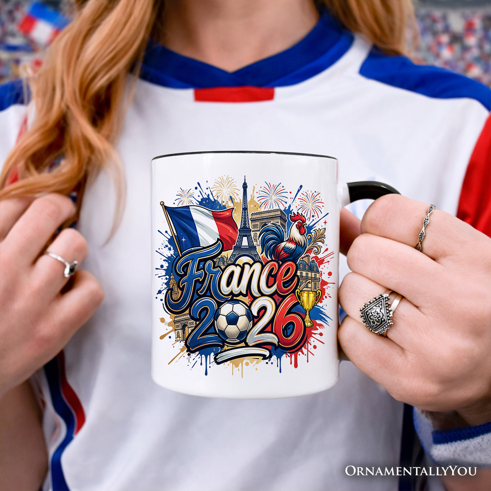 France 2026 Soccer Cup Global Championship Mug, Football Fans Gift