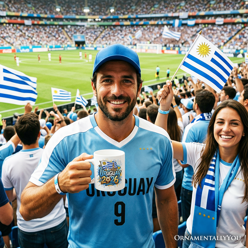 Uruguay 2026 Soccer Cup Global Championship Mug, Football Fans Gift