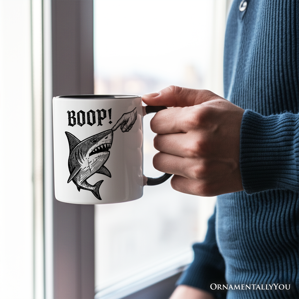 Boop Shark Mug, Funny Ocean Animal Gift