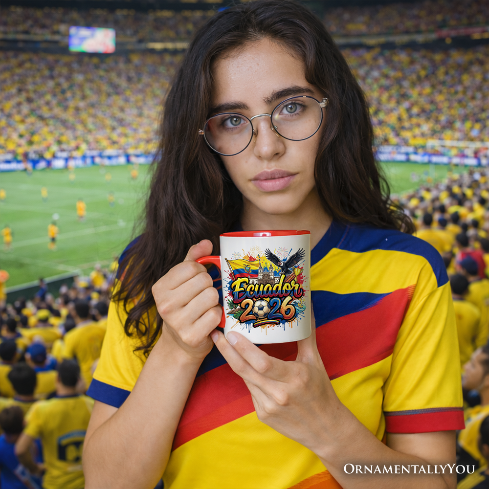 Ecuador 2026 Soccer Cup Global Championship Mug, Football Fans Gift