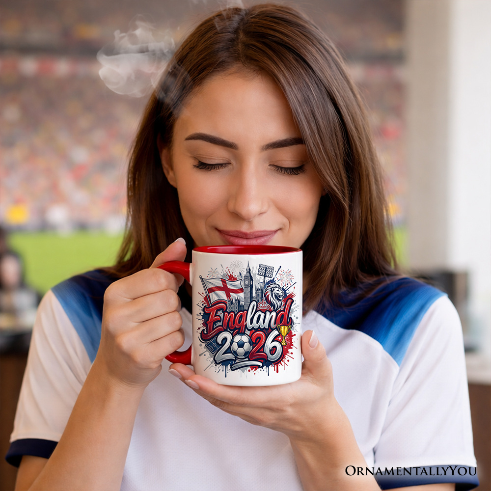 England 2026 Soccer Cup Global Championship Mug, Football Fans Gift