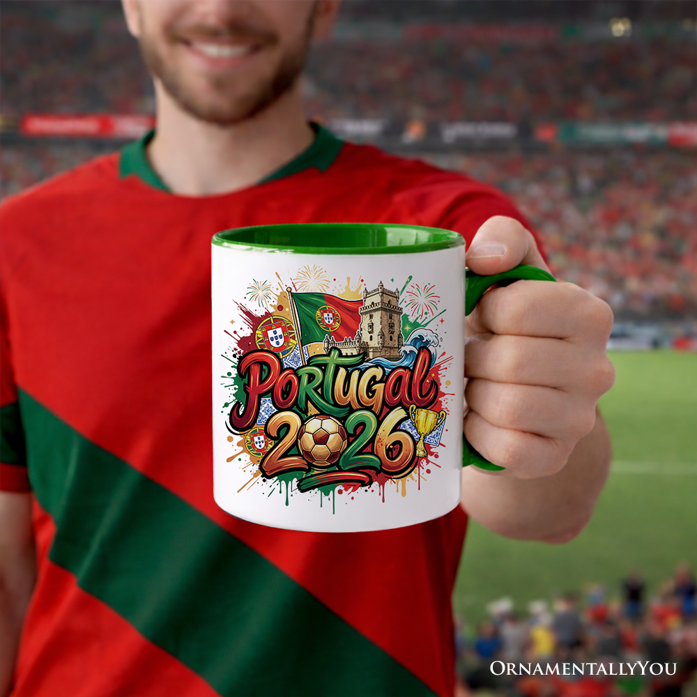 Portugal 2026 Soccer Cup Global Championship Mug, Football Fans Gift